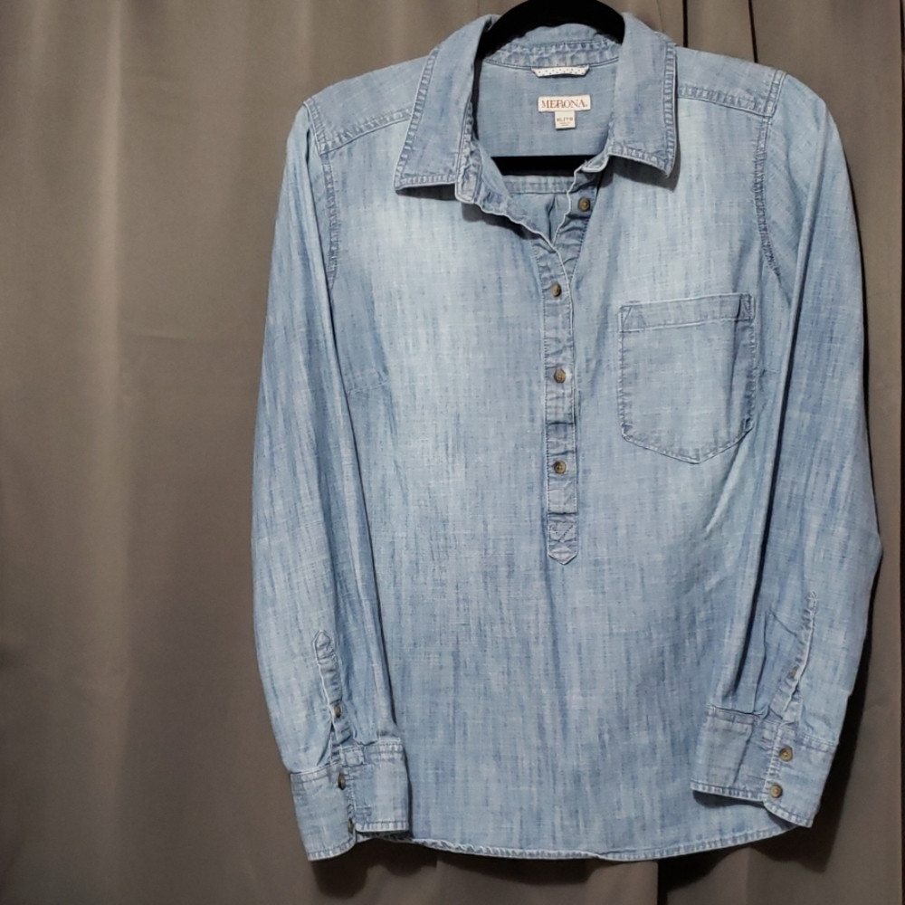Merona Jean Chambray Popover